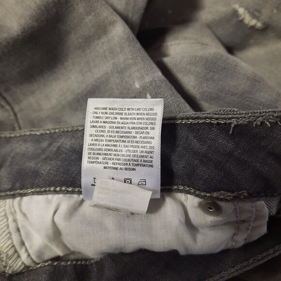 Jessica Simpson Cherish Skinny Jeans Womens Size 27 Gray Distressed Denim - Picture 8 of 8